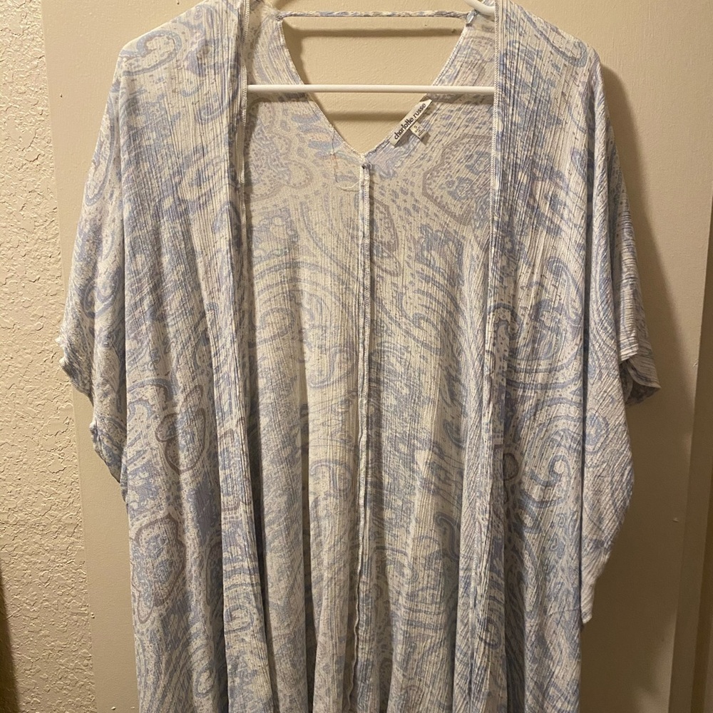 Flowy printed cardigan